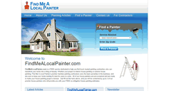 Desktop Screenshot of findmealocalpainter.com